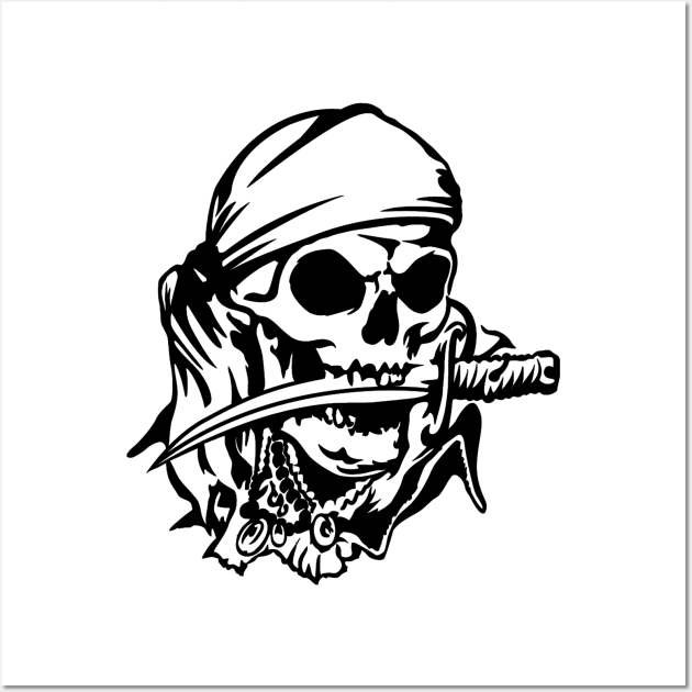 pirate skull Wall Art by baikteman